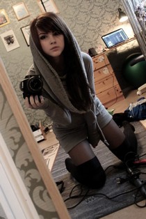 Leggy black babe and lots